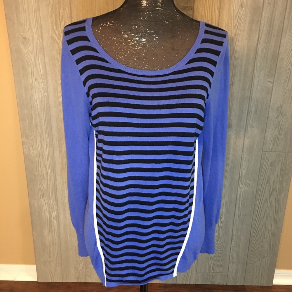 Oso Casuals Knit Striped Sweater Size M